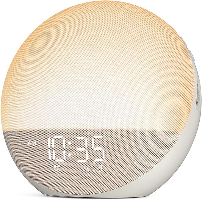 Sunrise alarm clock helps support a healthy morning routine for summer.