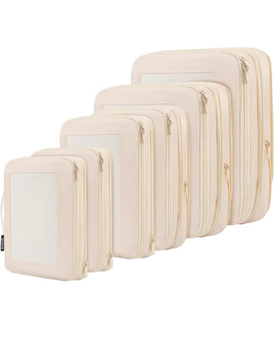 Compression packing cubes essential for travel
