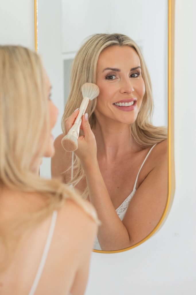 getting ready with makeup for our wedding in Jerusalem, Israel