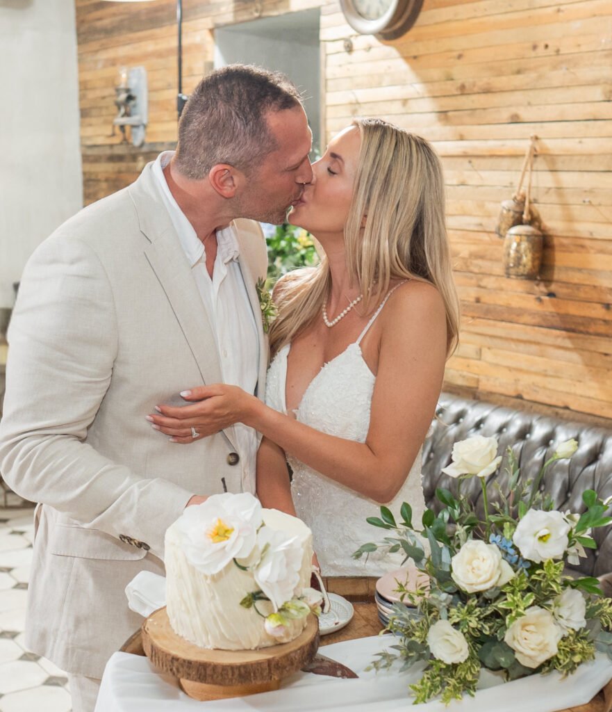 kissing after cake in Jerusalem Israel