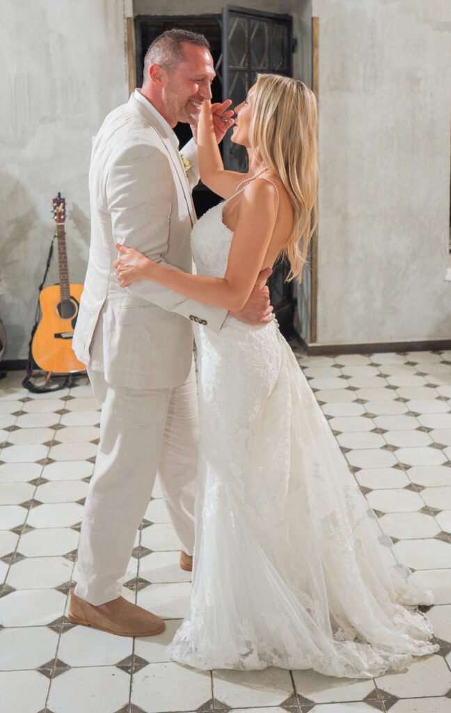 Our first dance as husband and wife in Jerusalem Israel