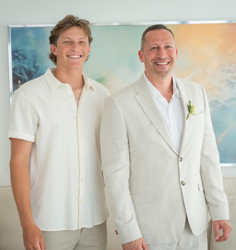 father and son for wedding in jerusalem israel