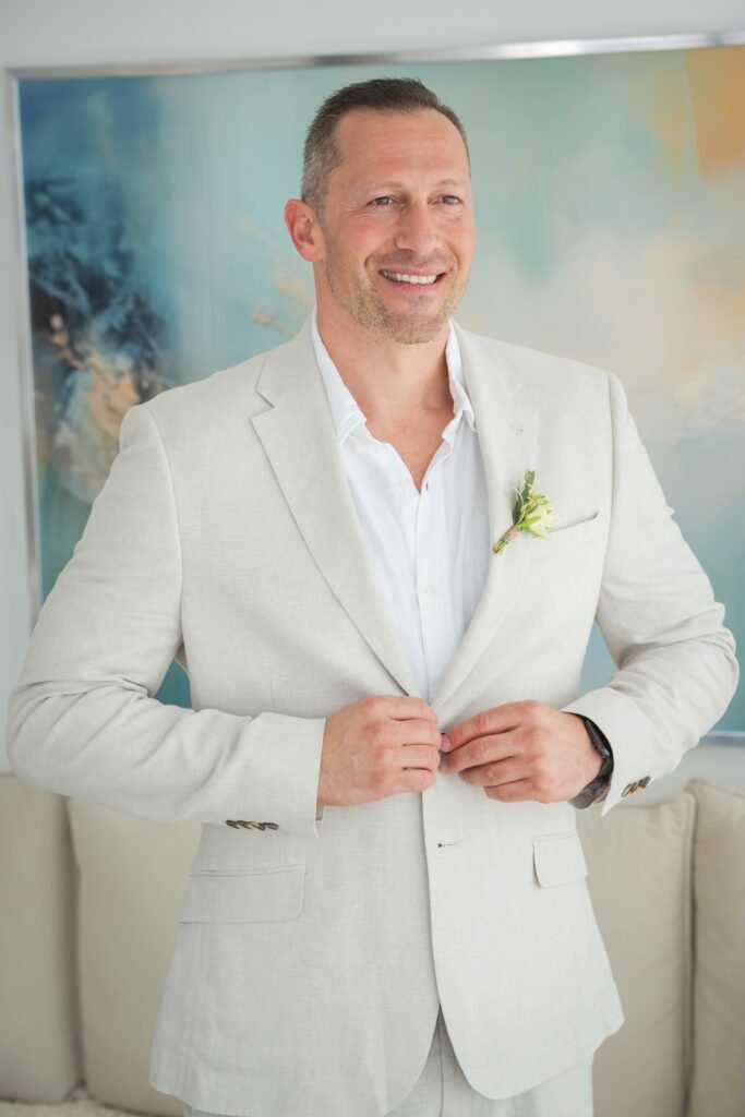 groom at our wedding in Jerusalem, Israel