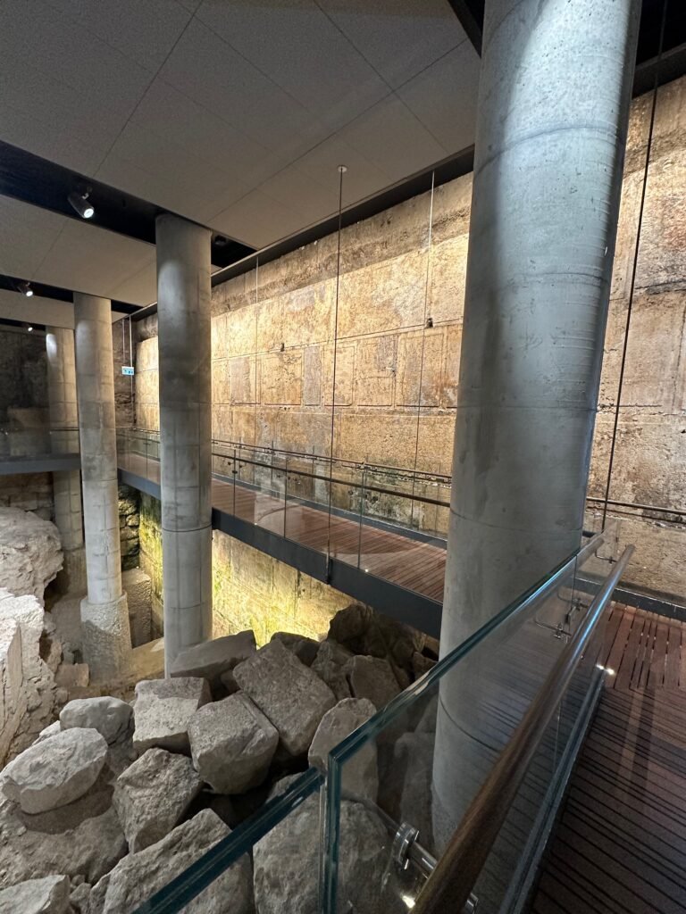 under the tunnels near the wailing wall in Jerusalem Israel