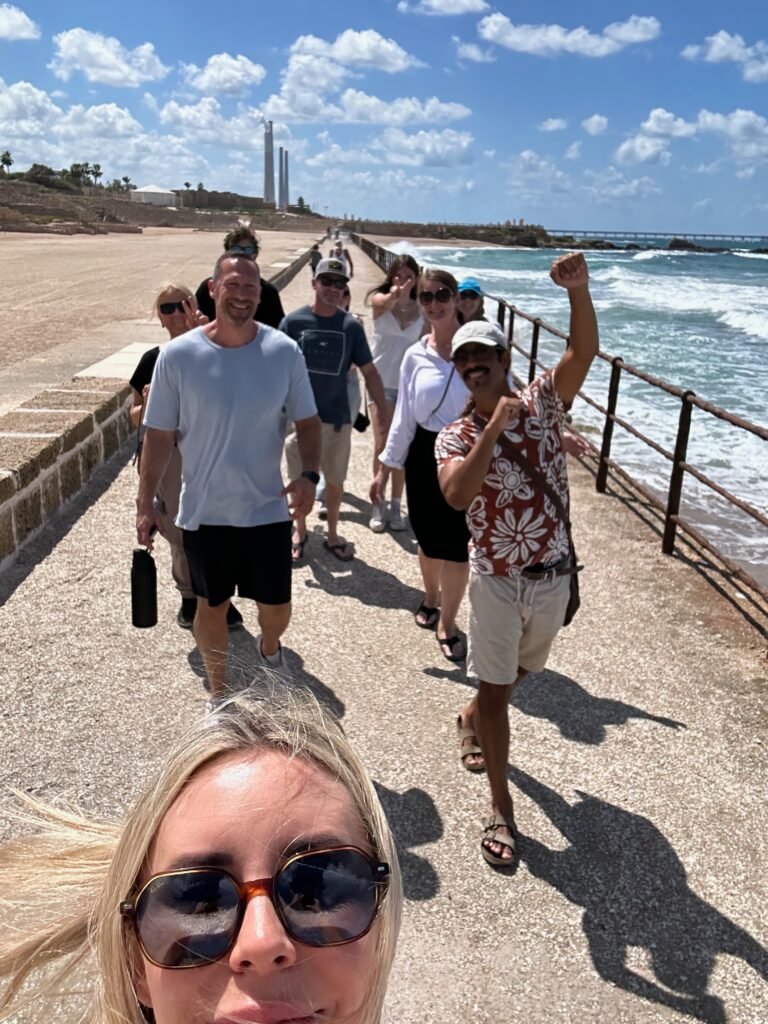 Caesarea coast in Israel