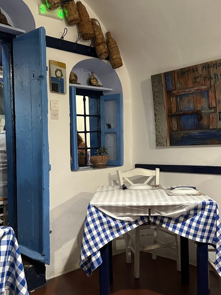 restaurant in Fira Greece 