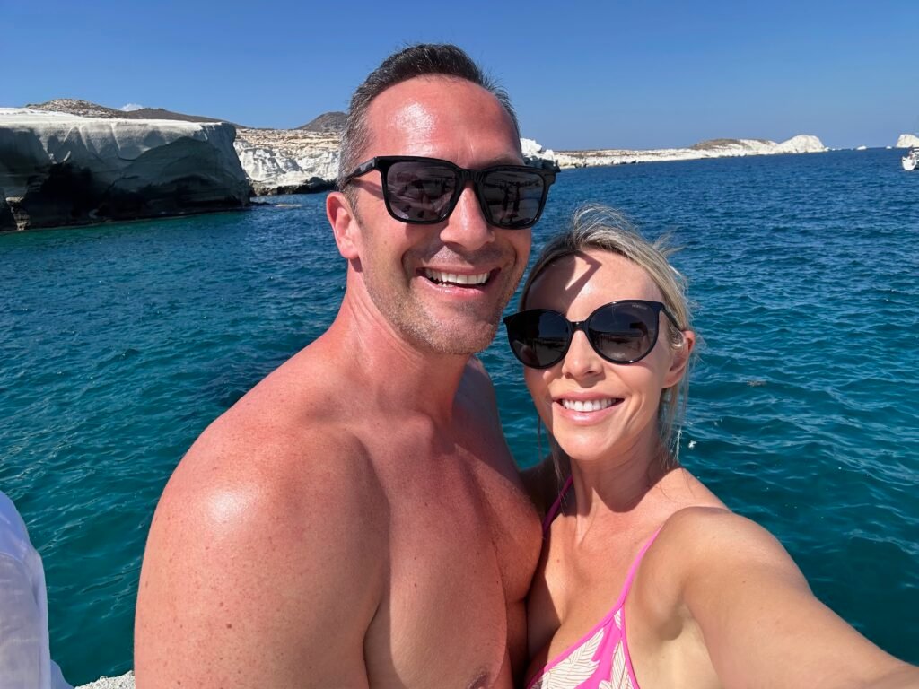 Sarakiniko beach in Milos greece on honeymoon