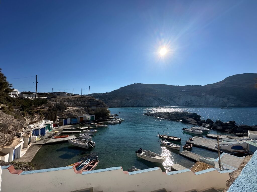 Mandrakia Village in Milos Greece
